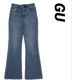 GU ミドルライズフレアジーンズ s