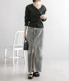 mystic スリットデニムスカート　新品未使用