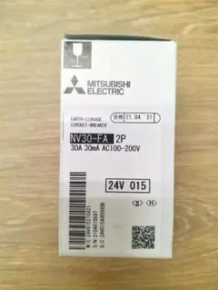三菱電機　 制御盤用漏電遮断器 NV30-FA 2P 30A 30mA