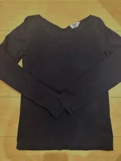 AURALEE for IENA ネイビー Vネック長袖トップス