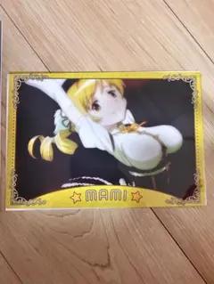 魔法少女まどか☆マギカ　巴マミ　ジャンボカードダス　クリアビジュアルポスター