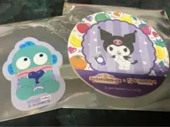 サンリオ 果琳 コースター クロミ & ナムコ ステッカー ハンギョドン