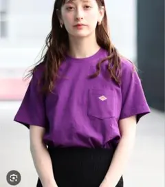DANTON　ポケットTシャツ　パープルのサムネイル