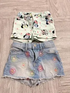 ミニーマウス　ショートパンツ 100cm 2点セット　ディズニー　babygap