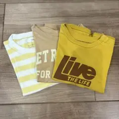 イエロー系Tシャツ 3枚セット　90〜100cm Tシャツまとめ売り