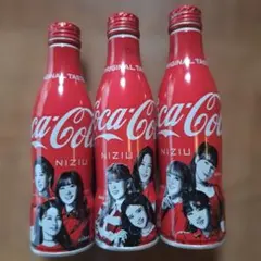 Coca-Cola NiziU 3本セット　 中身なし　メルカリ市期間の出品のサムネイル