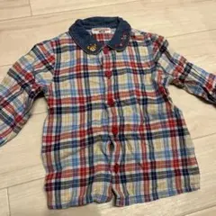 miki HOUSE チェック柄シャツ 100
