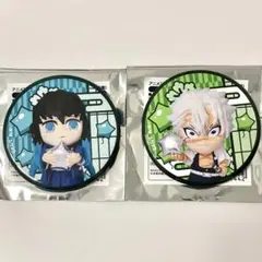 鬼滅の刃 みに隊士 缶バッジ 不死川実弥 時透無一郎 セット