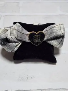 CHANEL シュシュ ノベルティ(ハートブラック)お値下げ不可m(*_ _)m