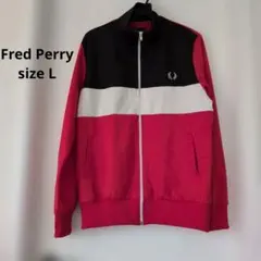 FRED PERRY フレッドペリー トラックジャケット レッド ジップアップ FRED PERRY（フレッドペリー） ジャージ Contrast Tape Track Jacket