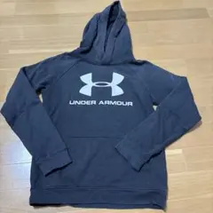 Under Armour YXL ダークグレー フード付きパーカー