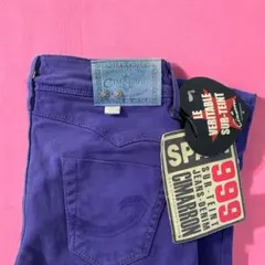 新品未使用タグ付CIMARRON シマロン　スキニーデニム サイズ25 パープル