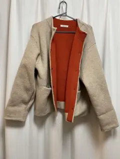 FREAK'S STORE 裏配色 スナップ ニット カーディガン 24AW