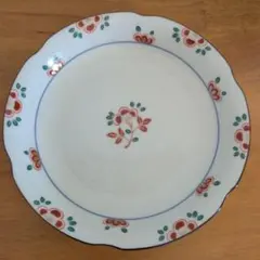 たち吉 赤絵 中皿 19cm 輪花皿 橘吉のサムネイル