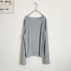 シュカ　長袖カットソー　ストレッチ◎ ラメ　上品　大人カジュアル　シンプルのサムネイル