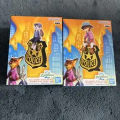 ズートピア2 モニタートップフィギュア　ニック　ジュディ　2点セット