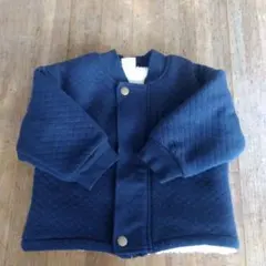 ネイビー キルティング アウター 80