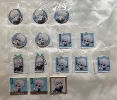 呪術廻戦 まるくじ まったり読書時間 五条悟 缶バッジ アクリルキーホルダー