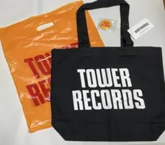 タワーレコード　トートバッグ　バッジ