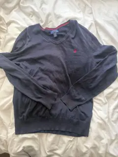 Polo Ralph Lauren Vネックニット ネイビー XL(160)