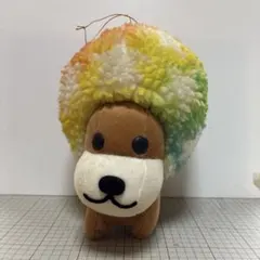 平成】アフロ犬 キーホルダー - メルカリ
