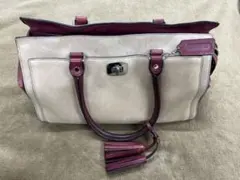 Coach ツートーン レザーバッグ