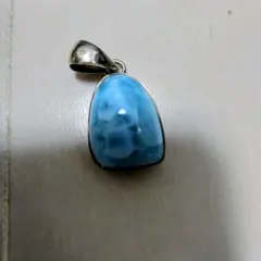 ラリマー シルバーペンダント　ドミニカ共和国産　シルバー925