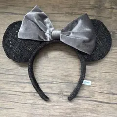 ミニーマウス耳型カチューシャ 黒