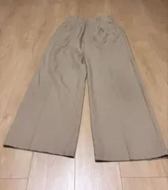 レディース ワイドパンツ ベージュ イージーパンツ