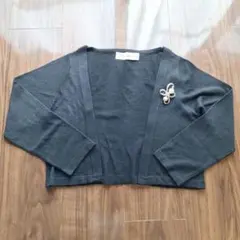 ブラックカーディガン38フォクシールネエムプルミエエムズグレイシーアベニールカプ