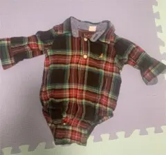 GAP チェックシャツ シャツロンパース