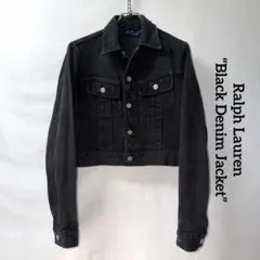Ralph Lauren ブラック　デニムジャケット クロップドジャケット　希少のサムネイル