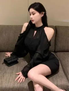 ブラックドレス❣️ワンホン❣️早い者勝ち❣️