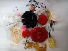 和装振袖袴成人式卒業式などの髪飾りセット