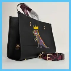【COACH】 タグ有り バスキア コラボ ショルダーバッグ 2way ブラック