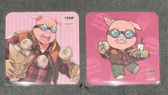 ドズル社　ウェンディーズ　ファーストキッチン　コースター　おおはらMEN 2種