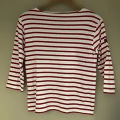 SAINT JAMES ストライプ 五分袖 Tシャツ