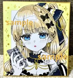 手描きイラスト　魔法少女ノ魔女裁判　佐伯ミリア　アナログ　色紙