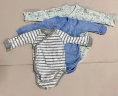 前開きボディスーツ3点セット 70cm