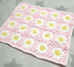 グラニースクエア ハンドメイド マルチカバー モチーフ編み お花 カフェマット