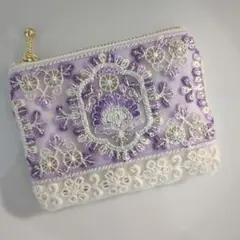 サービス商品です。インド刺繍リボン　ミニミニポーチ