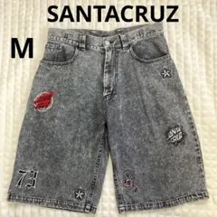 デニムハーフパンツ　M ムラサキスポーツ　ハーフパンツ　サンタクルーズ　美品のサムネイル