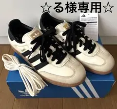 2025年最新】adidas samba 24.5 ホワイトの人気アイテム - メルカリ