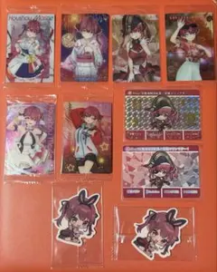ホロライブ 宝鐘マリン ウエハースカードまとめ売り キラあり＋シール