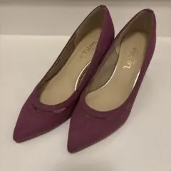 letalon パープル スエード パンプス 23cm ルタロンのサムネイル