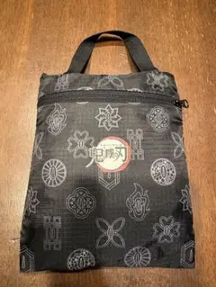 鬼滅の刃　エコバッグ　黒　ユニクロ