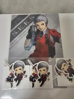ペルソナ3リロード P3R グッスマくじ 真田明彦 ステッカー クリアファイル