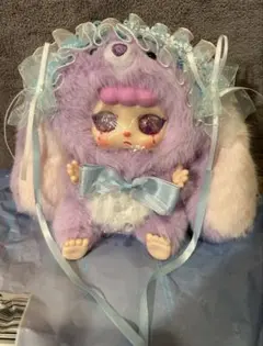 KEBIDOU 小さなクリーミーウサギちゃん　紫　パープル　ぬいぐるみ