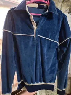 70s 80s　old gap ベロア 長袖 シャツ　Mサイズ　小文字タグ