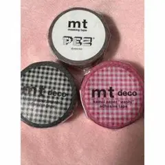 mt deco チェック柄マスキングテープ 3個セット